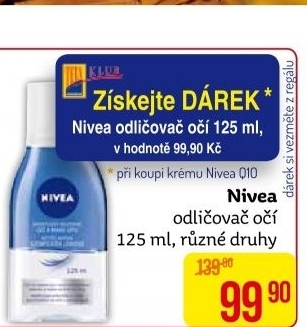 Odličovače očí Nivea