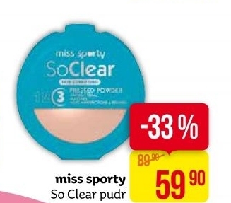 Pudr matující So Clear Miss Sporty
