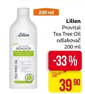 Odlakovač na nehty Tea Tree Oil Lilien