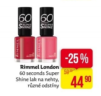 Lak na nehty 60 seconds Super Shine Rimmel