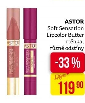 Rtěnka Lipcolor Butter Soft Sensation Astor