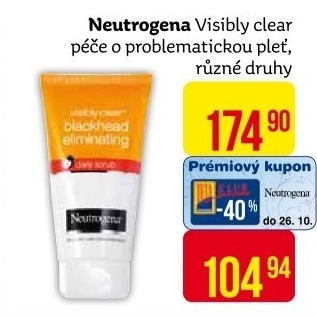 Kosmetika pro problematickou pleťVisibly Clear Neutrogena