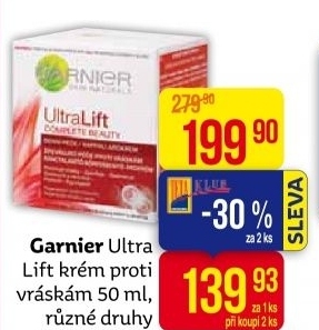 Krém pleťový proti vráskám Ultra Lift Garnier