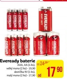 Baterie alkalické Eveready