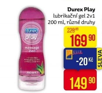 Gel lubrikační 2v1 Play Durex