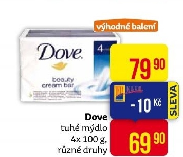 Tuhé mýdlo krémovéDove