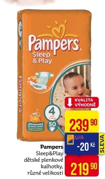 Pleny dětské Pampers Sleep &amp