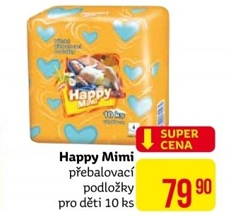 Podložky přebalovací Happy Mimi