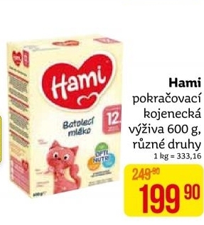 Výživa mléčná Hami