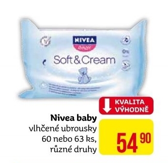 Vlhčené ubrousky dětské Nivea Baby