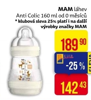 Láhev Anti-Colic MAM