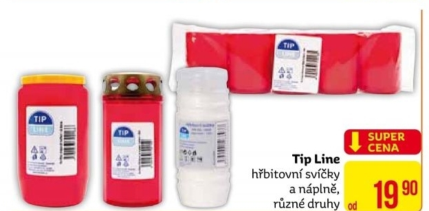 Hřbitovní svíčky Tip Line