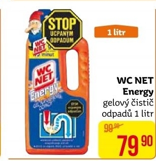 Čistič odpadů gelový Energy WC NET