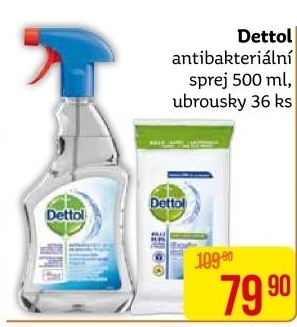 Čistič povrchů antibakteriální ve spreji Dettol