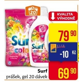 Prací prášek Surf