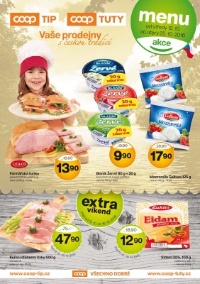 akční leták COOP 12.10.2016-25.10.2016