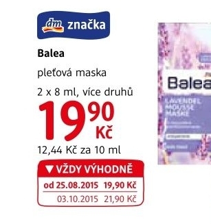 Maska pleťová Balea