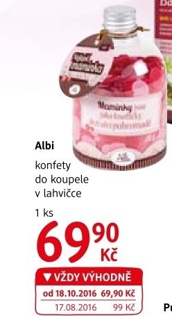 Konfety do koupele Albi