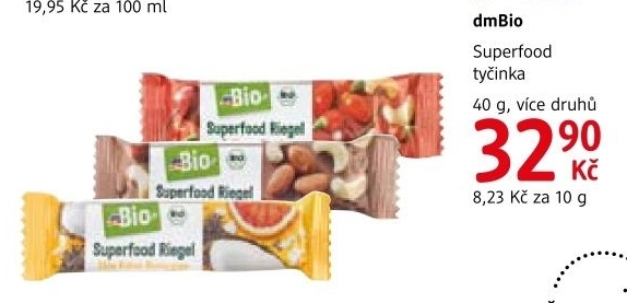 Tyčinka Superfood dm Bio