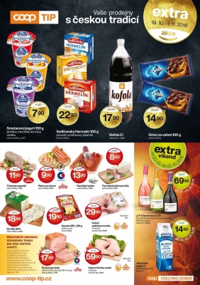 akční leták COOP 19.10.2016-1.11.2016