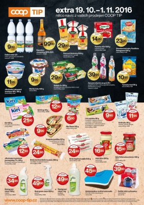 akční leták COOP 19.10.2016-1.11.2016