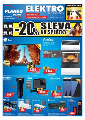 akční leták Planeo Elektro 19.10.2016-25.10.2016