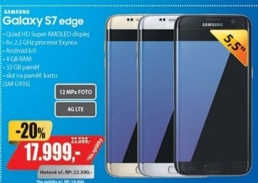 SM G935 Galaxy S7 Edge 32GB Gold SAMSUNG