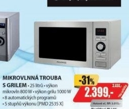 PMD 2535 X mikrovlnná trouba PHILCO