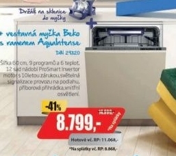 DIN 29320 MYČKA VESTAVNÁBEKO