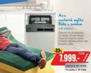 DSS 28020 X MYČKA NÁDOBÍ VEST. BEKO