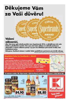 akční leták Kaufland 20.10.2016-26.10.2016