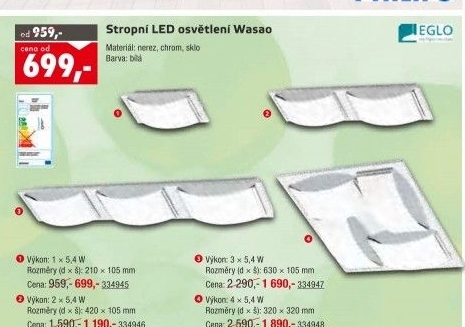 Nástěnné svítidlo Wasao Eglo