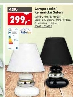Stolní keramická lampa SALEM Rabalux