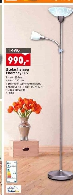 Stojací lampa HARMONY lux Rabalux