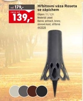 Hřbitovní váza Roseta