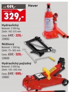 Hydraulický hever