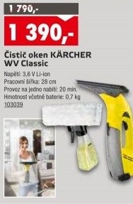 Aku-čistič oken WV Classic Kärcher