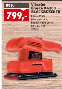 Vibrační bruska KA300 Black&amp