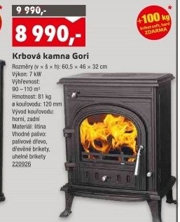 Krbová kamna Gori Igotherm