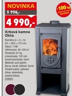 Krbová kamna Okta