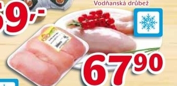 Řízky kuřecí prsní mražené Vodňanské kuře