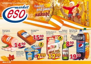 akční leták ESO MARKET 26.10.2016-6.11.2016