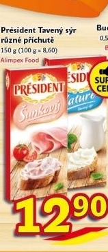 Tavené sýry Président