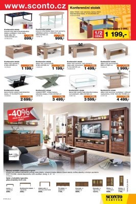akční leták Sconto nábytek 26.10.2016-8.11.2016