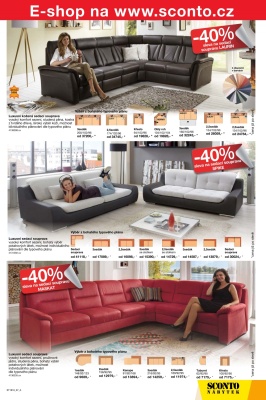 akční leták Sconto nábytek 26.10.2016-8.11.2016