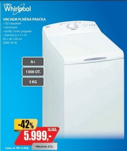 AWE 4519 PRAČKAWHIRLPOOL