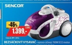 SVC 1010-EUE2 bezsáčkový vysavač SENCOR