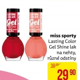 Lak na nehty Lasting Colour Gel Shine Miss Sporty