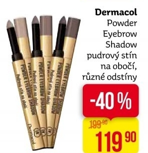 Pudrový stín na obočí Powder Eyebrow Shadow Dermacol