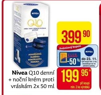 Balení krém denní a noční proti vráskám Q10 Nivea